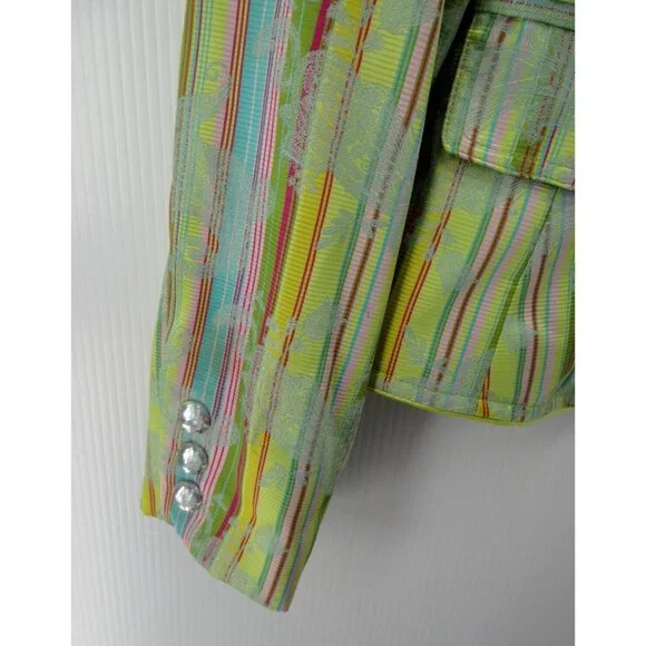 Cynthia Steffe Multicolor Striped Blazer - Picture 3 of 12